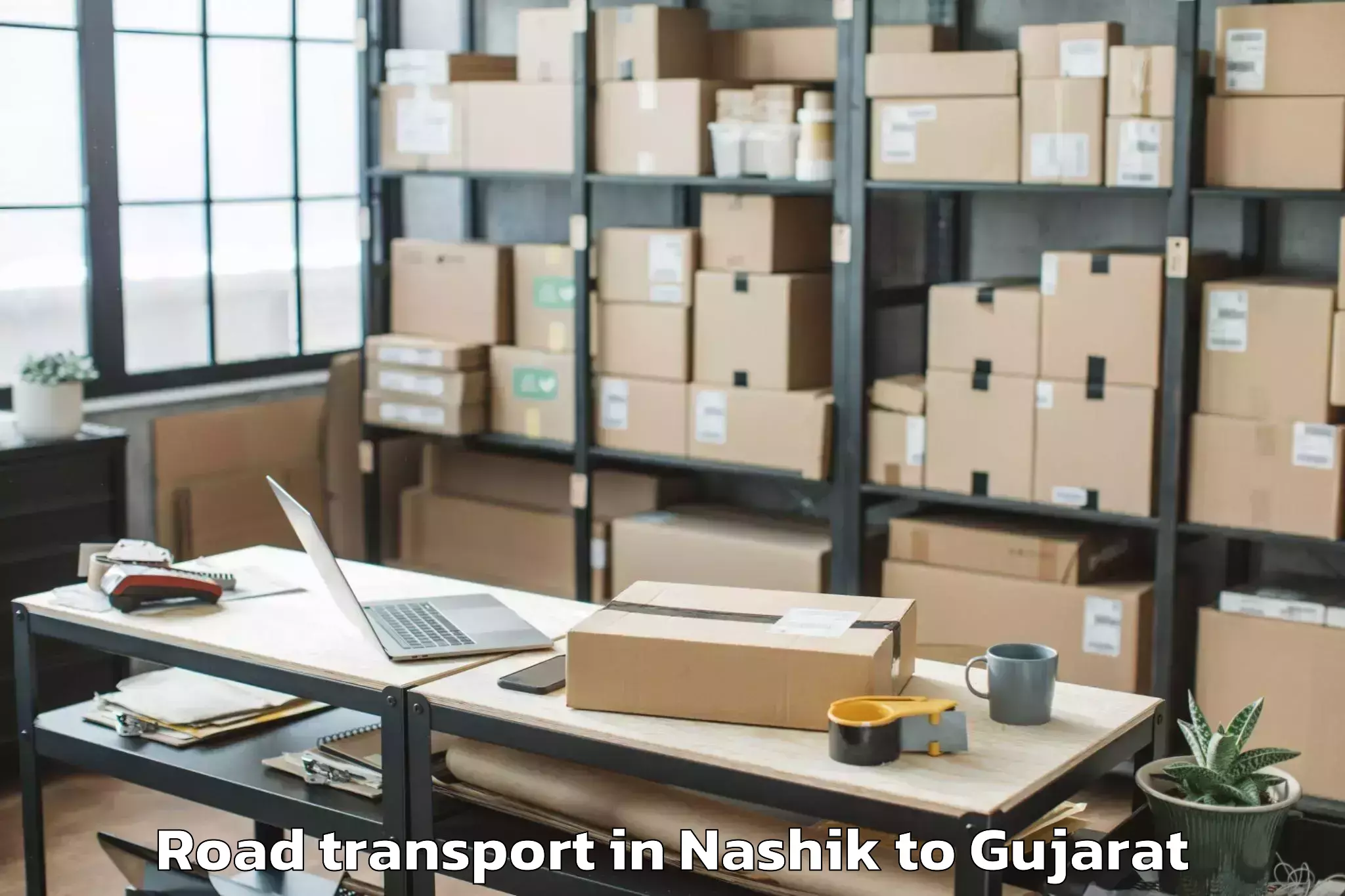 Book Your Nashik to Harij Road Transport Today